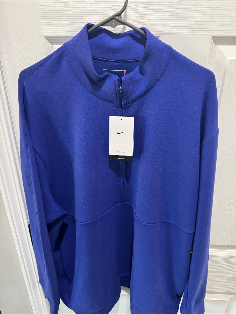 Nike Men’s Zip-Up Pullover - Royal Blue